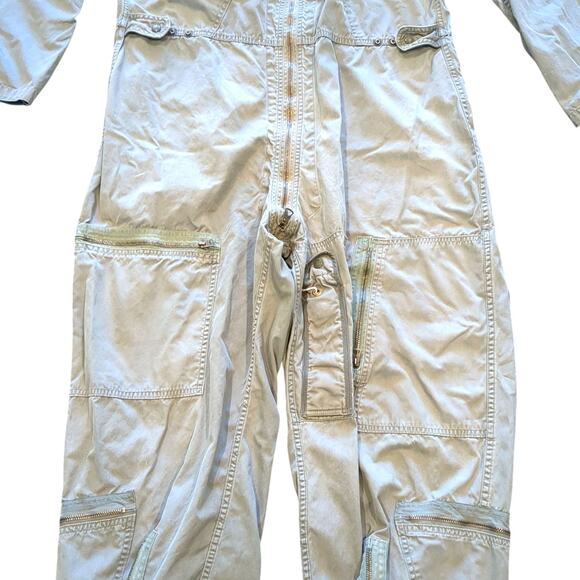 Vintage USAF K-2B Flying Mans Flight Suit Very Light Coveralls Large Regular 60s - Picture 4 of 12